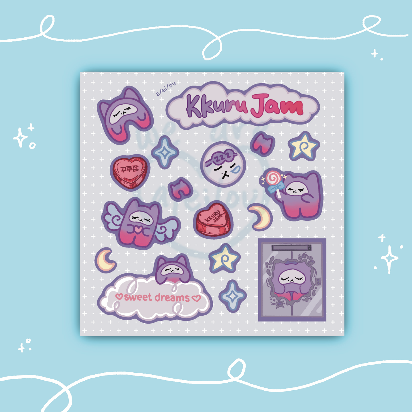 EXO Sticker sheets Teolaegi ZARR & Toben Kai Nini Bear KK