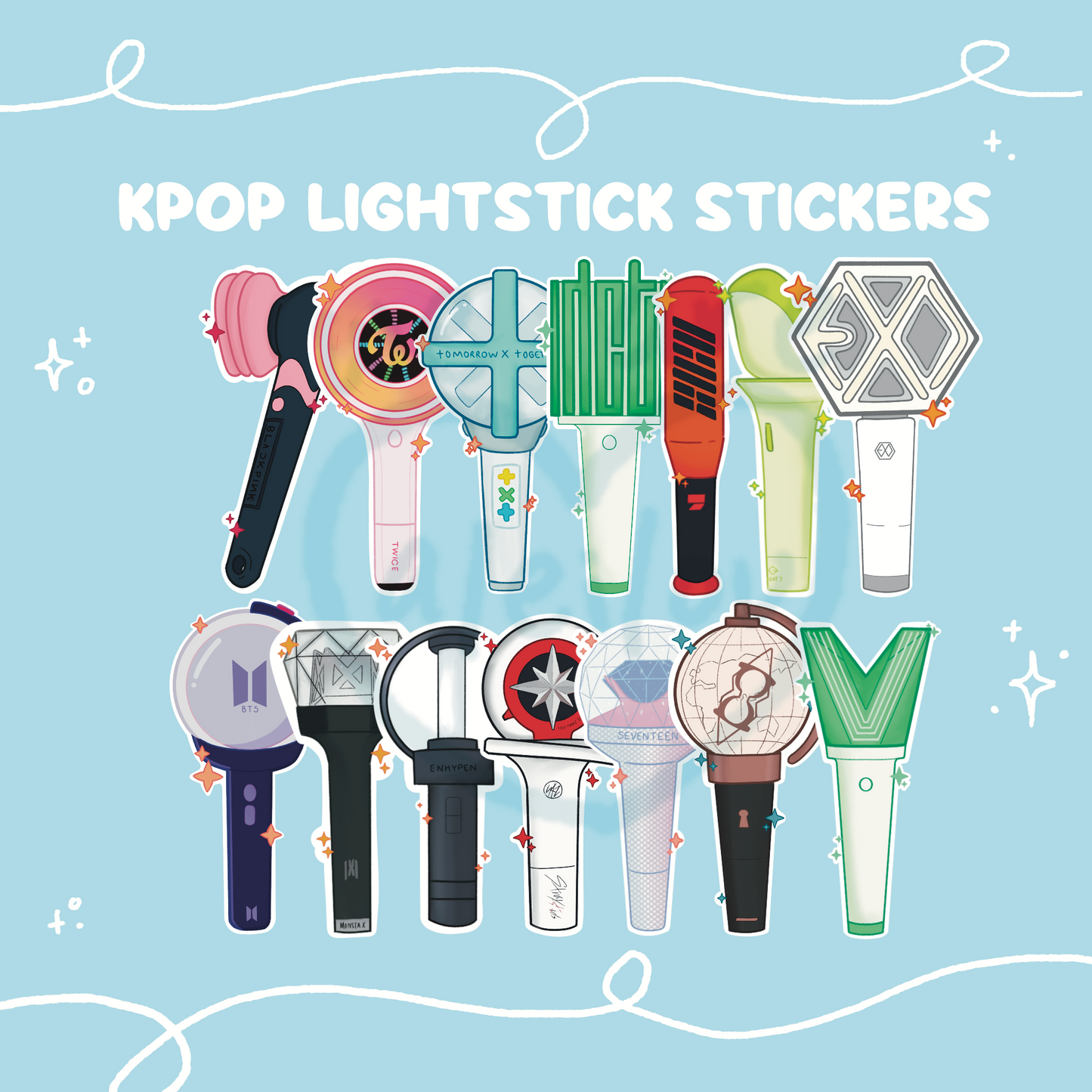 Kpop Lightstick Sticker