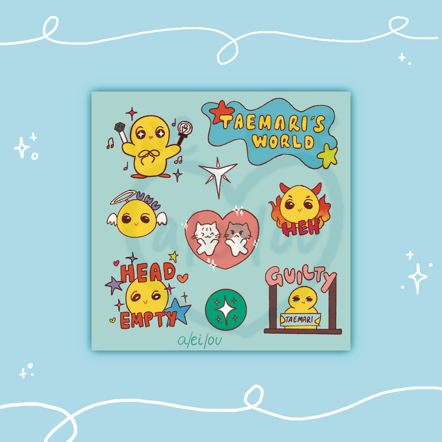 Taemari Sticker Sheet