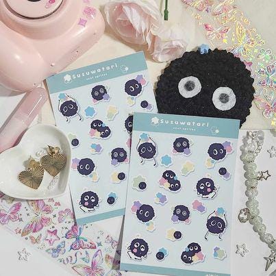 Susuwatari Soot sprite sticker sheet