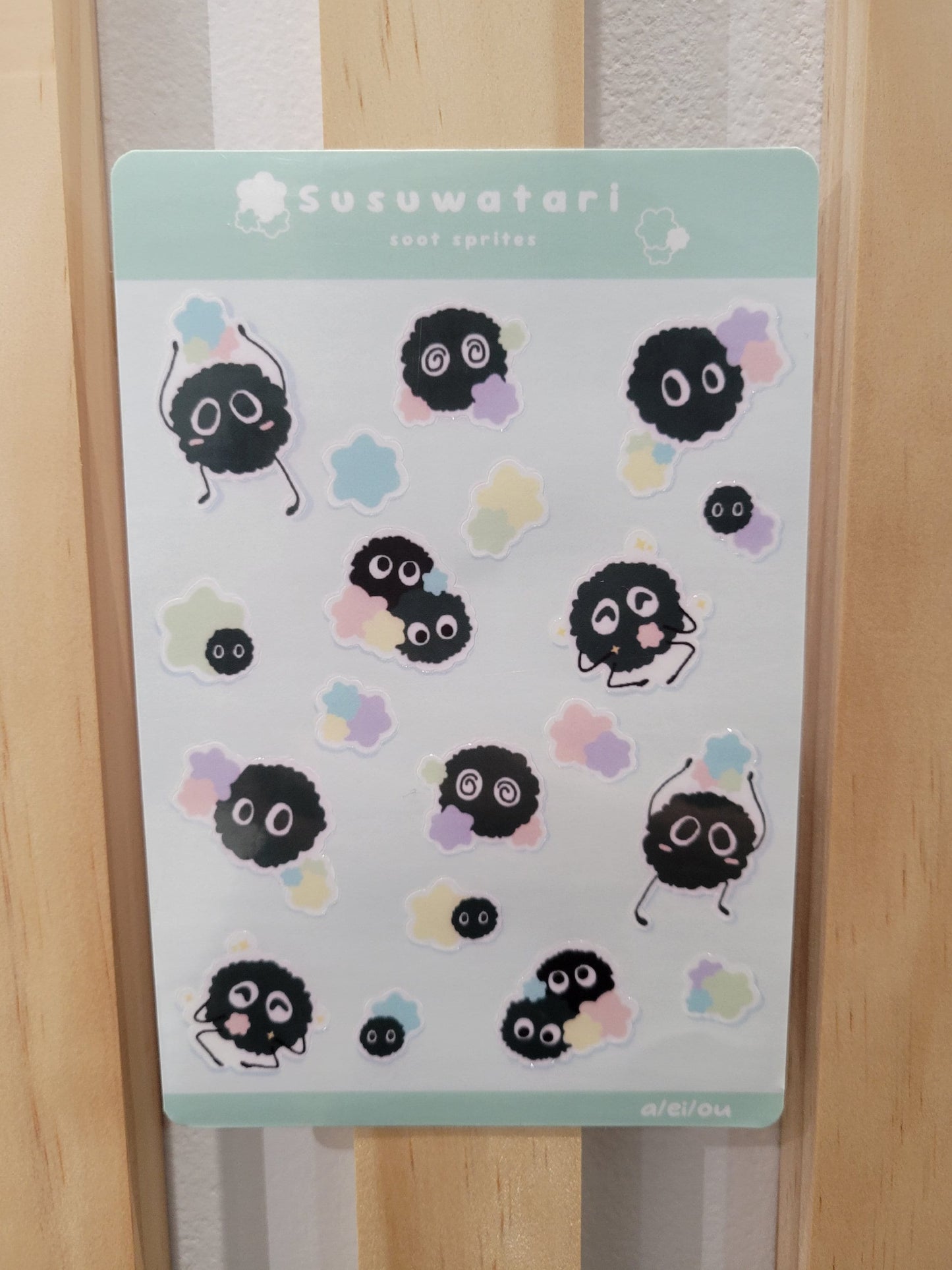Susuwatari Soot sprite sticker sheet