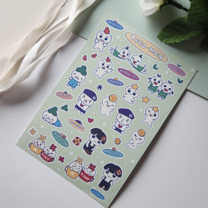 Ateez Teezmon Sticker Sheet