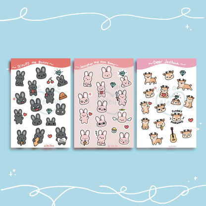 SVT Animal Sticker sheets