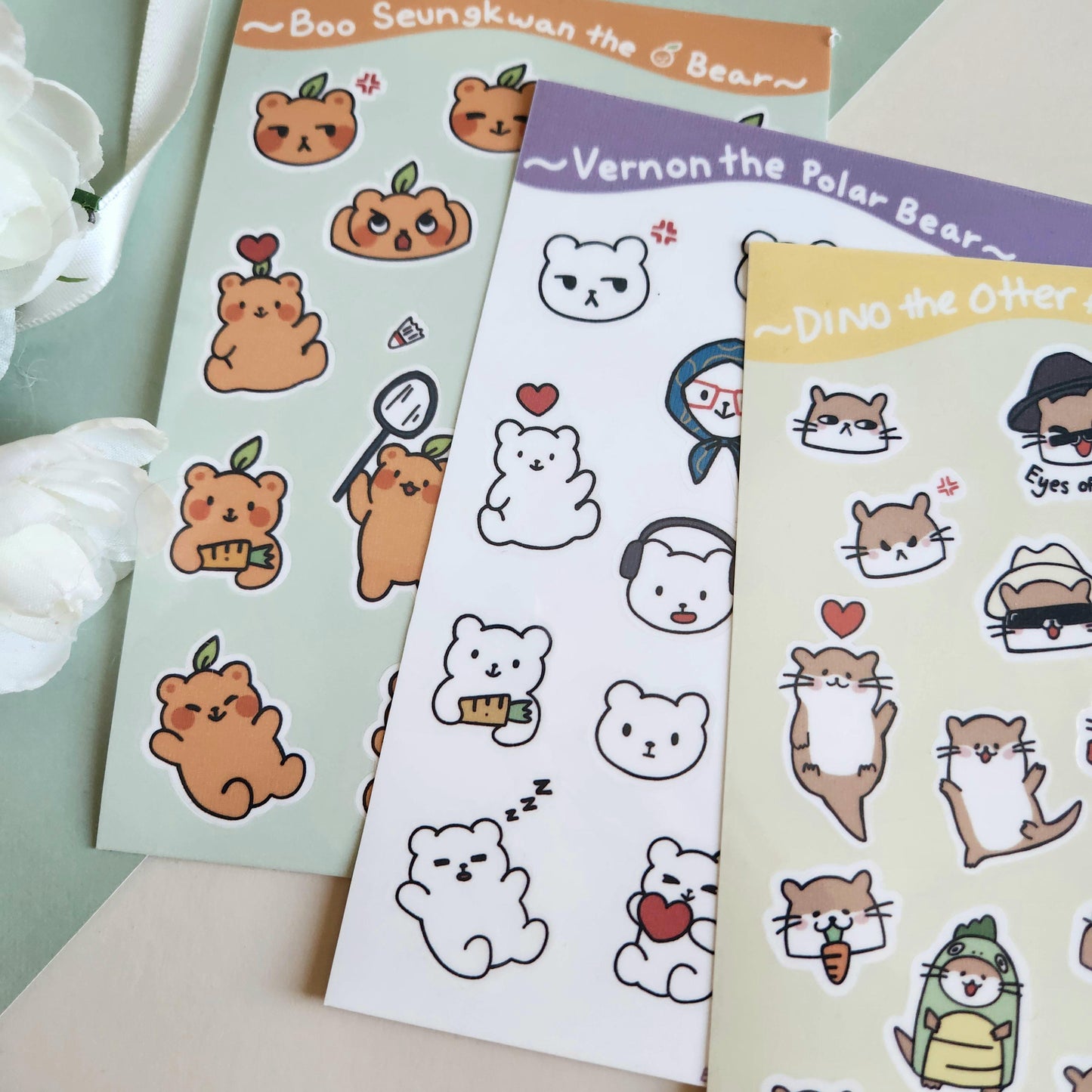 SVT Animal Sticker sheets