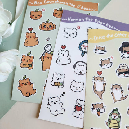 SVT Animal Sticker sheets