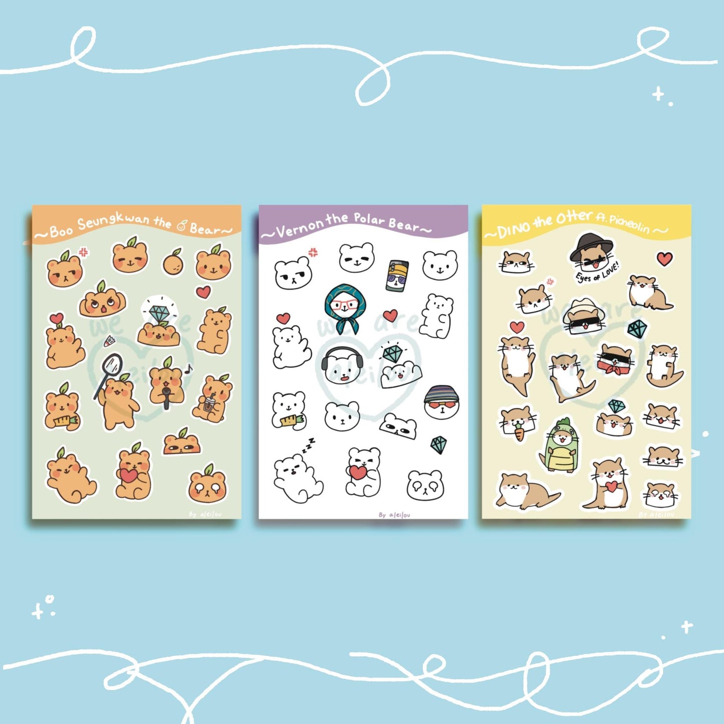 SVT Animal Sticker sheets