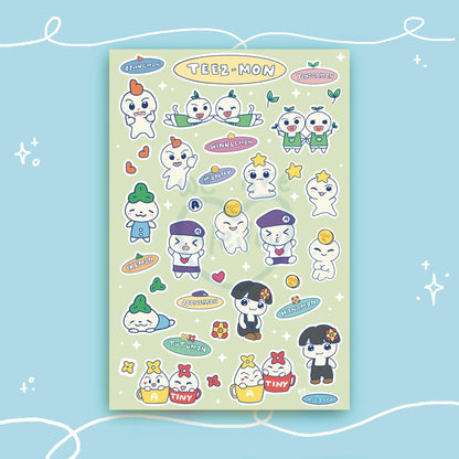 Ateez Teezmon Sticker Sheet