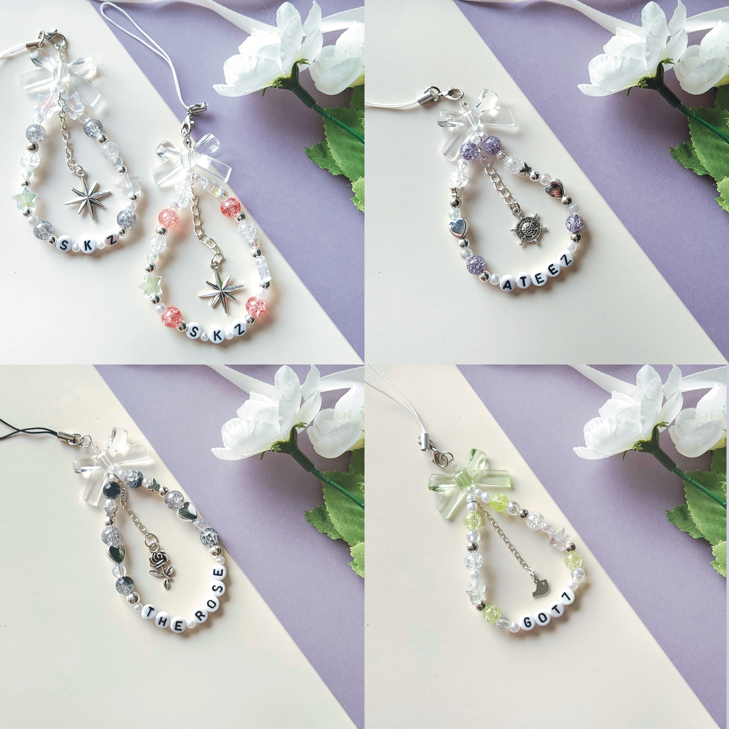 KPOP Phone and Lightstick Loop Charm (FINAL SALE)