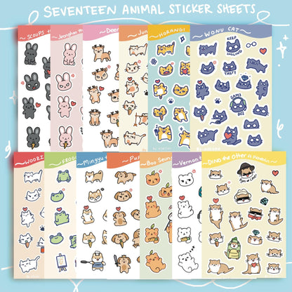 SVT Animal Sticker sheets