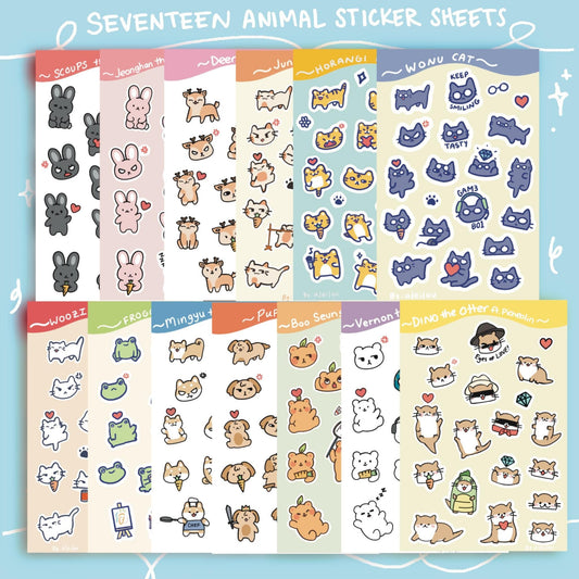 SVT Animal Sticker sheets