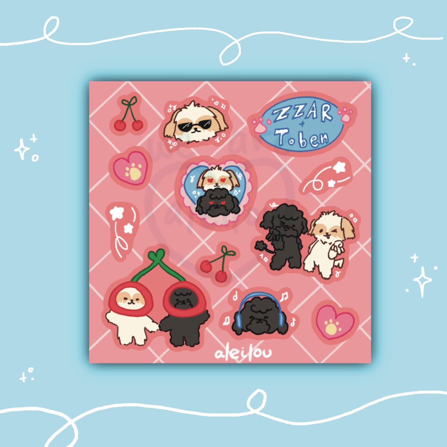 EXO Sticker sheets Teolaegi ZARR & Toben Kai Nini Bear KK