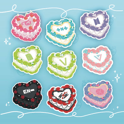 Kpop Logo Vintage Cake Sticker