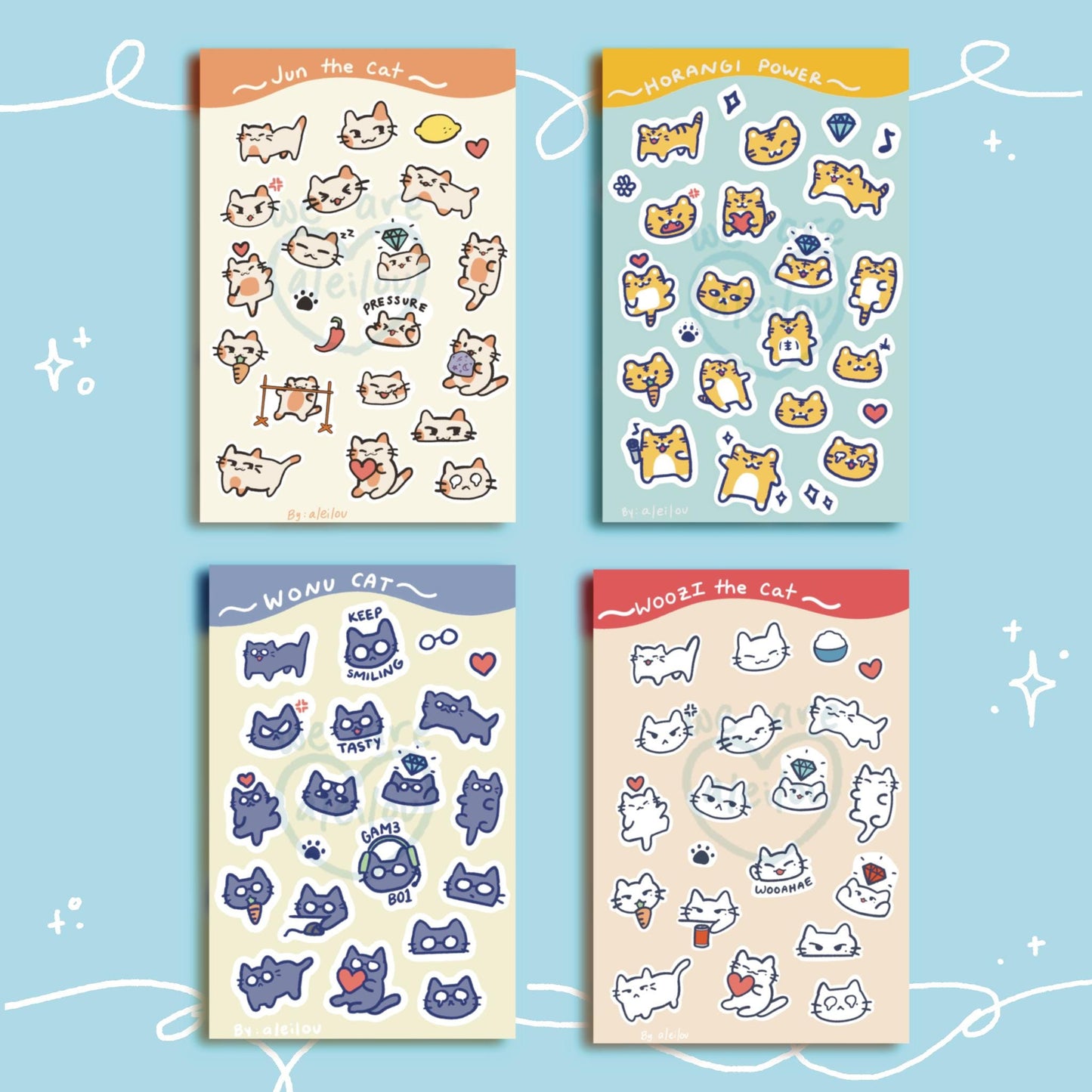 SVT Animal Sticker sheets
