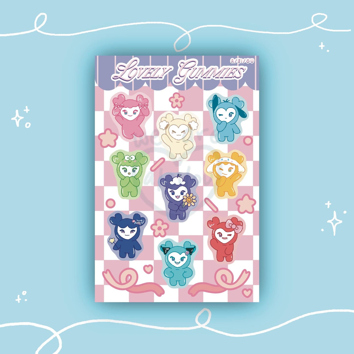Twice Lovely x Sanrio Sticker Sheet