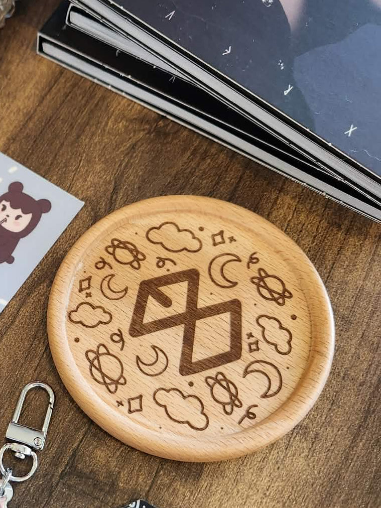 EXO wooden coaster