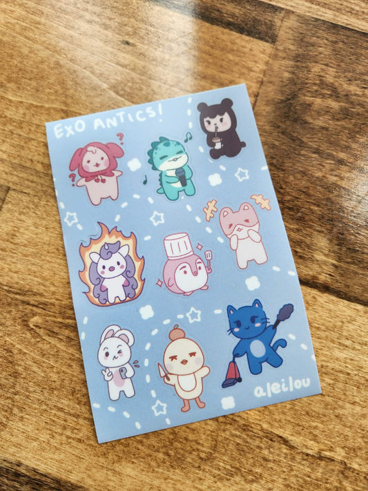 EXO sticker sheet